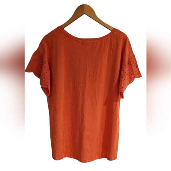 Serra - Fluttered Ruffled Sleeves Round Neck Lightweight Top​​​ - Picture 3 of 7